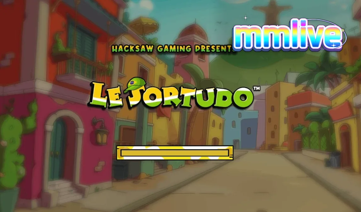 Giao diện trò chơi slot Le Sortudo với chú gấu trúc Smokey và các biểu tượng lễ hội Brazil